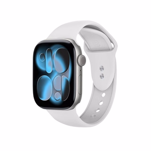 Crong Liquid Apple Watch siksniņa, 44/45/46/49 mm, balta