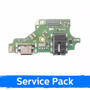 Charging Port Saderīgs ar Huawei P20 Lite Ar Flex / Plata 100% Original (Service Pack)
