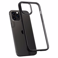 Spigen Ultra Hybrid apvalks viedtālrunim iPhone 12 / 12 Pro - Matēts melns