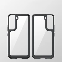 Outer Space viedtālruņa apvalks Samsung Galaxy S22 + (S22 Plus) cietais vāks ar gēla rāmi sarkana