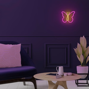 Neon LED Light BUTTERFLY rozā NNE03 Neolia