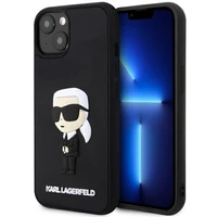 KARL LAGERFELD KLHCP14S3DRKINK IPHONE 14/15/13 6.1 "MELNS / MELNS HARDCASE RUBBER IKONIK 3D