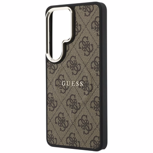 Guess maciņš 4G Embossed Ring MagSafe priekš Samsung Galaxy S26 Ultra brūns