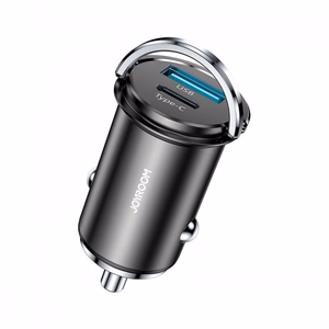 Car Charger Joyroom "C-A45" Grey (1xUSB / 1xUSB-C / 20W)