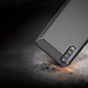 Oglekļa šķiedras apvalks viedtālrunim SAMSUNG Galaxy A70 / A70s - melns