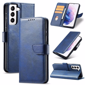 Magnētiskais apvalks Samsung Galaxy S22+ (S22 Plus) ar Flip Cover zilais