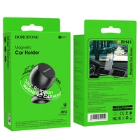Borofone automašīnas turētājs BH41 Triumphant magnētiskais, līmējamā bāze melns