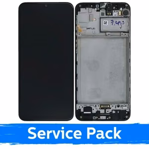 LCD дисплей для Samsung M215 M21 M30s M307 чёрный с рамкой (Service Pack)