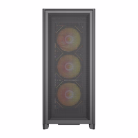 DarkFlash AIRNOVA computer maciņš (melns) + 3 fans