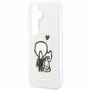 Karl Lagerfeld maciņš IML Karl un Choupette MagSafe priekš Samsung Galaxy S26 caurspīdīgs