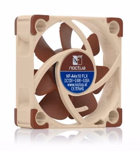 Noctua NOC-NF-A4X10-FLX computer cooling component Computer case Fan 4 cm Beige, Brown 1 pc(s)