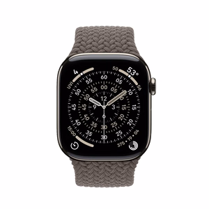 Crong Wave Band pīta Apple Watch siksniņa, 44/45/46/49 mm, brūna