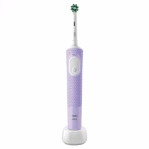 Oral-B Vitality Pro – uzlādējama elektriskā zobu birste, 1 uzgalis, 3 tīrīšanas režīmi, ceriņu