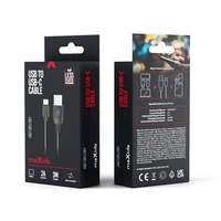 Maxlife kabel USB - USB-C 3,0 m 2A melns