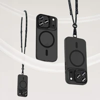 Benks Magnētiskais Lucid Armor viedtālruņa apvalks (0068) Iphone 17 Air melns (Kameras vadības poga)