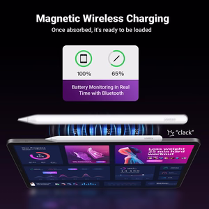 Ugreen LP653 irbulis ar bezvadu uzlādi iPad planšetdatoriem - balts