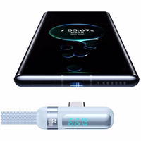 Kabelis USAMS US-SJ651 66W USB-A/USB-C 1.2m violets