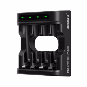 akumulatoru lādētājs R03 / AAA, R6 / AA Li-ion 1,5V / NiMH - 4 slotu