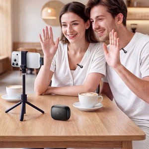 Bezvadu piespraužamais mikrofons Hoco L27, USB C, melns