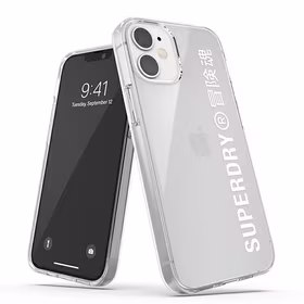 SuperDry Snap iPhone 12 mini Clear Case balts 42593