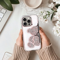 TEDDY BEAR viedtālruņa apvalks IPHONE 16 Pro rozā