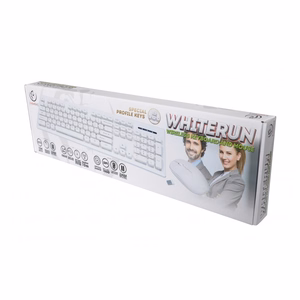 Rebeltec bezvadu komplekts: tastatūra + pele balta WHITERUN