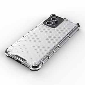 Honeycomb viedtālruņa apvalks Xiaomi Redmi Note 12 5G / Poco X5 5G bruņu hibrīda apvalks melns