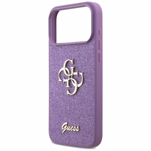 Guess Fixed Glitter Big 4G case for iPhone 17 Pro Max - purple