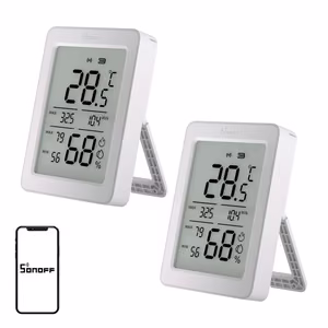 SONOFF ZigBee SNZB-02DR2 temperatūras un mitruma sensors, 2 gab.