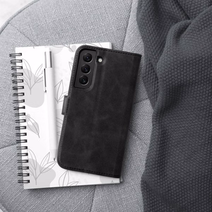 TENDER grāmatas tipa viedtālruņa apvalks SAMSUNG A13 5G / A04S melns