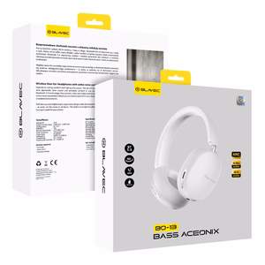 Blavec Полноразмерные Bluetooth Наушники BO-13 Bass Aceonix ANC (BO13-W) белые