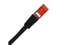Alantec KKS6CZA0.5 Patch-cord F/UTP cat.6 PVC 0.5m melns