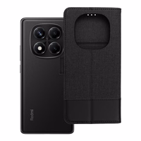 Viedtālruņa apvalks (m) GOMMA Book Xiaomi Redmi Note 14 PRO 4G - melns (m)