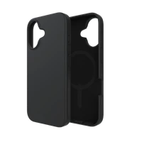 ZAGG Manhattan Snap apvalks viedtālrunim ar MagSafe iPhone 16 - melns