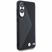 BMW ādas lielo svītru Magnētiskais viedtālruņa apvalks Samsung Galaxy S25 Edge - melns