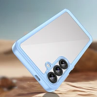 Kosmosa viedtālruņa apvalks Samsung Galaxy A36 ar elastīgu rāmi - zils