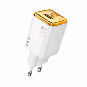 Lādētājs viedtālrunim Hoco USB A + USB C QC3.0 PD 3A 20W N52 balts