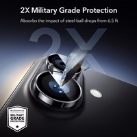 ESR Armorite kameras vāciņš iPhone 16 / 16 Plus / 17 - melns