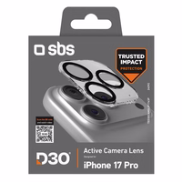 SBS Kameras stikls iPhone 17 Pro ar D3O tehnoloģiju