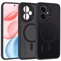 Pilnībā matēts Mag viedtālruņa apvalks Honor 400 Pro 5G melns