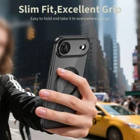 Tech-Protect MagFlex Magnētiskais viedtālruņa apvalks iPhone 17 Air - Caurspīdīgs melns