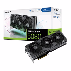 PNY GeForce RTX 5080 Overclocked Triple Fan NVIDIA videokarte, 16 GB GDDR7