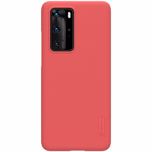 Nillkin Super Frosted Shield vāciņš ierīcei Huawei P40 Pro, spilgti sarkans