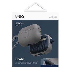 Uniq Clyde Lock apvalks AirPods Pro 2 - pelēkzils