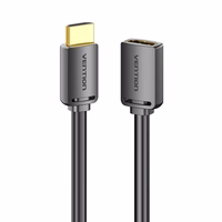 HDMI 2.0 vīrietis uz HDMI 2.0 sieviete pagarinājuma kabelis Vention AHCBD, 0,5 m, 4K 60Hz (melns)
