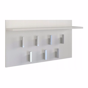 Top E Shop Hanger 2F – sienas drēbju pakaramais, matēti balta