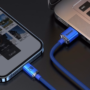 Baseus kabelis Crystal Shine USB - Lightning 1,2 m 2,4A zils