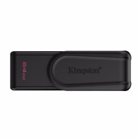 Kingston pendrive 64GB Portable USB 3.2 Gen 1 DataTraveler Exodia S (melns/melns)