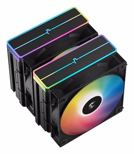 DeepCool AG620 BK ARGB V2 mikroshēmojuma, mātesplates gaisa dzesētājs 12 cm melns 1 gab.