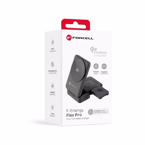 Bezvadu charging station Forcell 3in1 (F-05) (MagSafe) (Phone; Pods; Watch) 15W